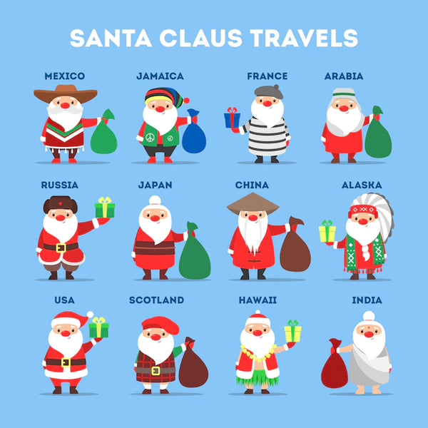 Santa in Spanish, French and Other Languages