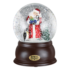 Load image into Gallery viewer, Santa with Penguin Pals Snow Globe