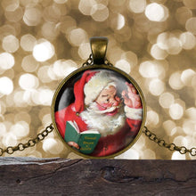 Load image into Gallery viewer, Santa Claus Christmas Pendant Necklace
