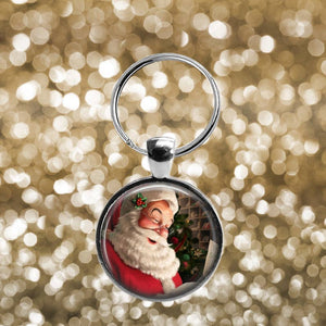 Santa Claus Christmas Pendant Key Chain