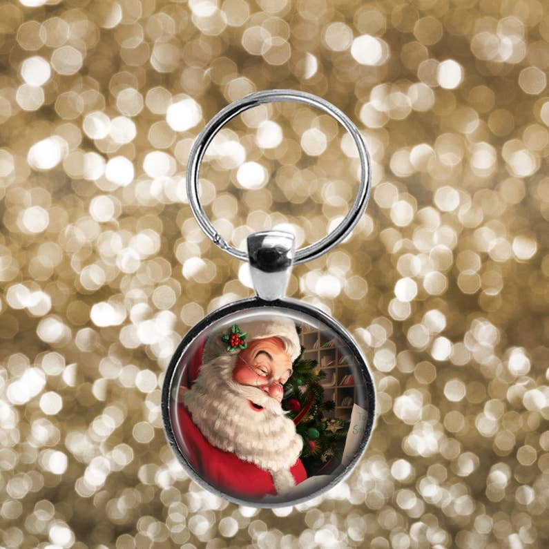 Christmas Pendant Keychain For Men Santa Claus Christmas - Temu