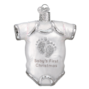 White Baby Onesie Ornament