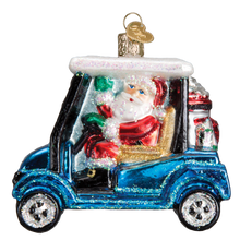 Load image into Gallery viewer, Golf Cart Santa Ornament
