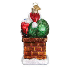 Load image into Gallery viewer, Chimney Stop Santa Ornament
