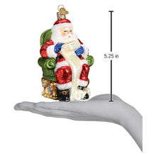 Load image into Gallery viewer, Santa Checking His List Ornament
