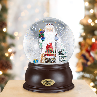 Fanciful Santa Snow Globe