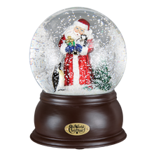 Load image into Gallery viewer, Santa with Penguin Pals Snow Globe
