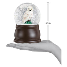 Load image into Gallery viewer, Great White Owl Snow Globe
