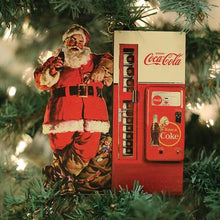 Load image into Gallery viewer, Coca-Cola Santa Coke Machine Ornament

