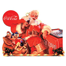 Load image into Gallery viewer, Coca-Cola Thirsty Santa Ornament

