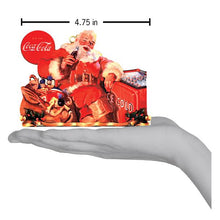 Load image into Gallery viewer, Coca-Cola Thirsty Santa Ornament
