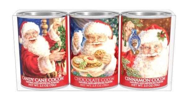 DONA GELSINGER® Santa Cocoa Drink Tin Gift Set