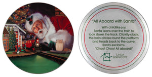 “All Aboard with Santa” 7″ Large Plate