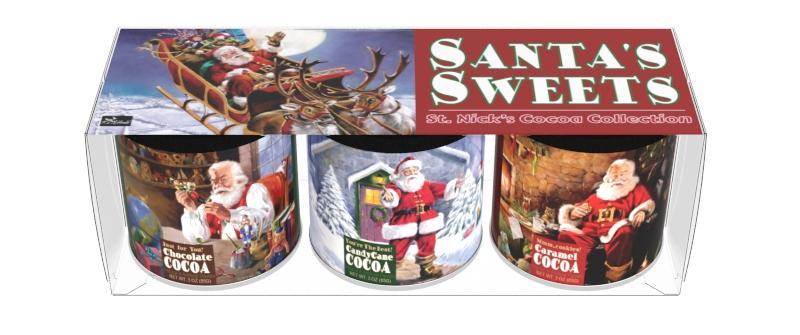 RALPH MCDONALD Santa Sweets Christmas Cocoa Tin Drink Gift Set
