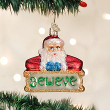 Load image into Gallery viewer, Believe Santa Ornament
