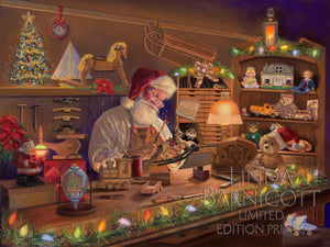 “Making Magic in Santa’s Workshop” Color Archival Giclée Print