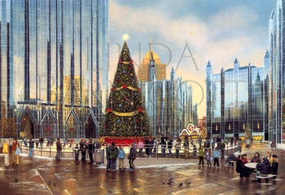 “Skating Together at PPG Place” Print
